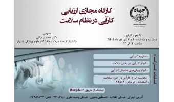 کارگاه مجازی ارزیابی کارآیی در نظام سلامت
